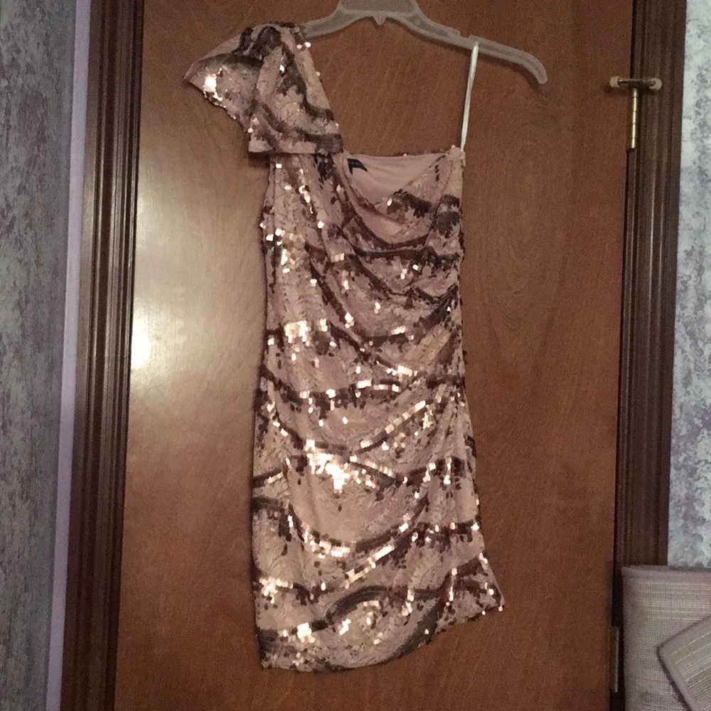 One shoulder mini dress